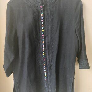 Soft Surroundings Size Petite Small Linen Tunic